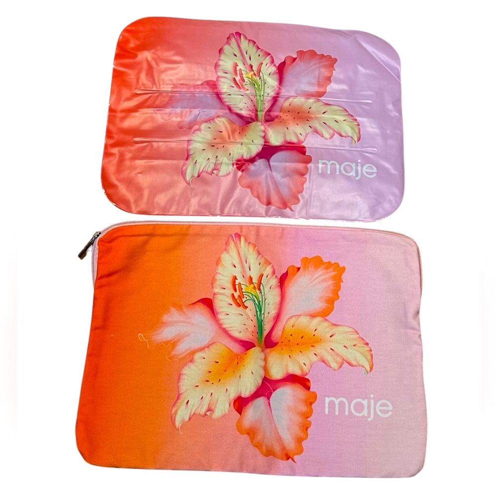 Maje nylon essentials bag and small neck pillow